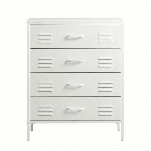 Arrimo Cómoda Cajonera - 4 cajones - color blanco 1