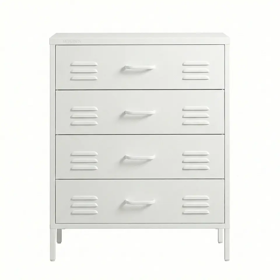 Arrimo Cómoda Cajonera - 4 cajones - color blanco 1