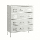 Arrimo Cómoda Cajonera - 4 cajones - color blanco 9