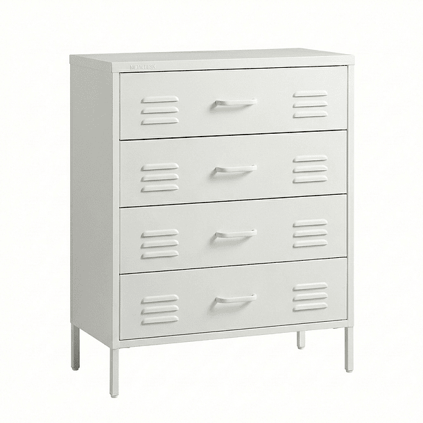 Arrimo Cómoda Cajonera - 4 cajones - color blanco 9