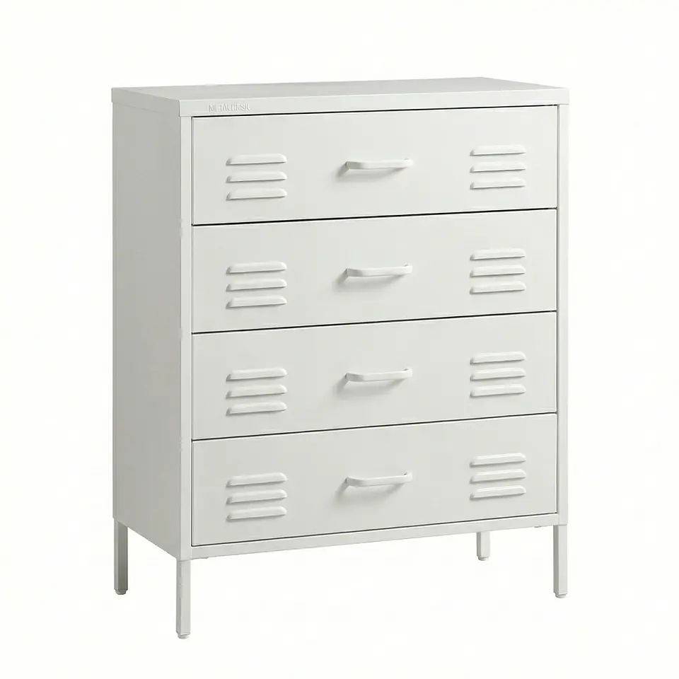 Arrimo Cómoda Cajonera - 4 cajones - color blanco 9