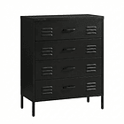 Arrimo Cómoda Cajonera - 4 cajones - color negro 9