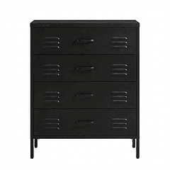 Arrimo Cómoda Cajonera - 4 cajones - color negro