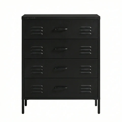 Arrimo Cómoda Cajonera - 4 cajones - color negro