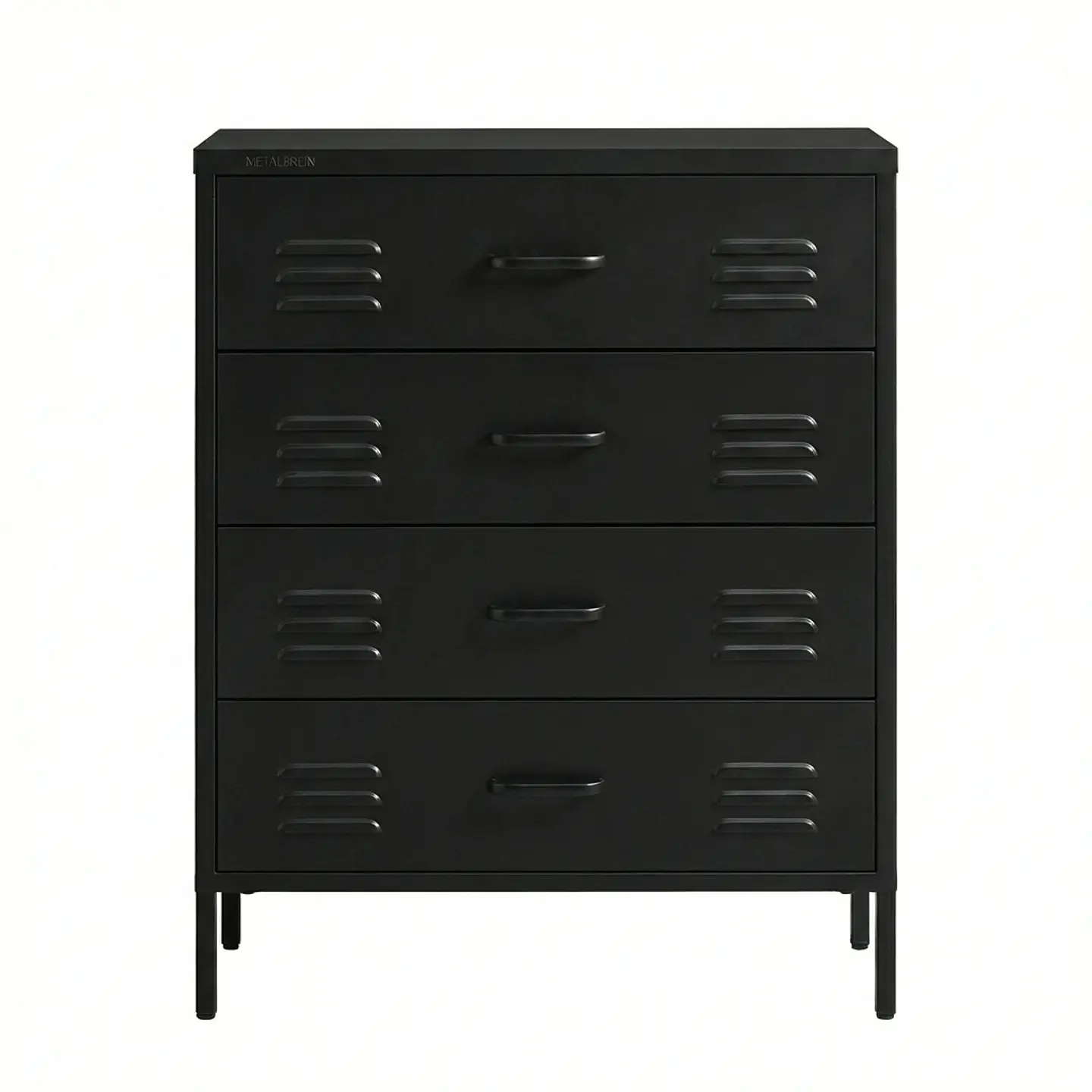 Arrimo Cómoda Cajonera - 4 cajones - color negro 1