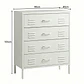 Arrimo Cómoda Cajonera - 4 cajones - color blanco - Miniatura 8
