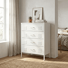 Arrimo Cómoda Cajonera - 4 cajones - color blanco 5