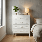 Arrimo Cómoda Cajonera - 4 cajones - color blanco 4