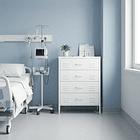 Arrimo Cómoda Cajonera - 4 cajones - color blanco 6