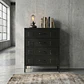 Arrimo Cómoda Cajonera - 4 cajones - color negro - Miniatura 8