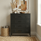 Arrimo Cómoda Cajonera - 4 cajones - color negro 2