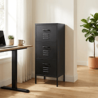 Arrimo Cómoda Cajonera - 3 cajones - color negro 5