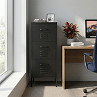 Arrimo Cómoda Cajonera - 3 cajones - color negro 2