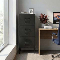 Arrimo Cómoda Cajonera - 3 cajones - color negro