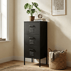 Arrimo Cómoda Cajonera - 3 cajones - color negro 6