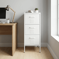 Arrimo Cómoda Cajonera - 3 cajones - color blanco