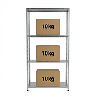 Estante Metálico 145x75x30 - 4 niveles - 80kg 7