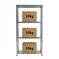 Estante Metálico 145x75x30 - 4 niveles - 80kg - Miniatura 7