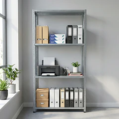 Estante Metálico 145x75x30 - 4 niveles - 80kg