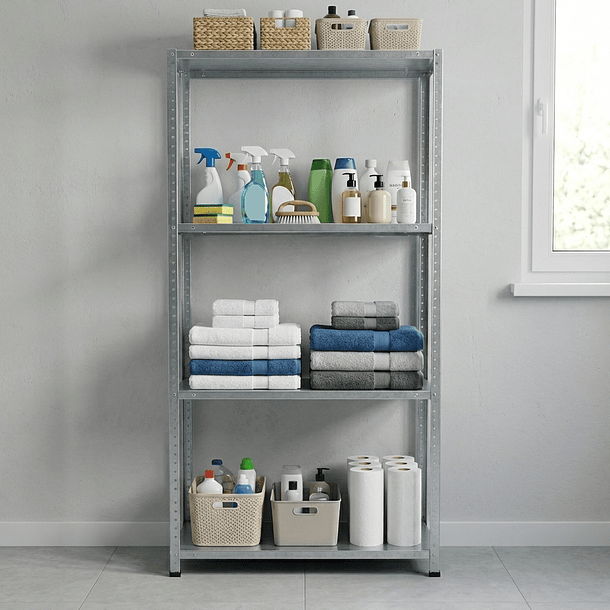 Estante Metálico 145x75x30 - 4 niveles - 80kg 6