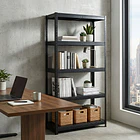 Estante Metálico 180x90x40 Negro bandeja metálica - 5 niveles  4