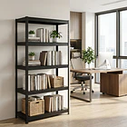 Estante Metálico 180x90x40 Negro bandeja metálica - 5 niveles  6