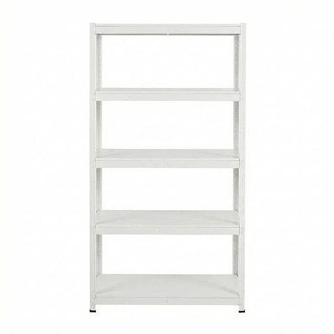Estante Metálico 180x90x40 Blanco bandeja metálica - 5 niveles 