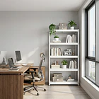 Estante Metálico 180x90x40 Blanco bandeja metálica - 5 niveles  3