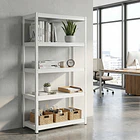 Estante Metálico 180x90x40 Blanco bandeja metálica - 5 niveles  6