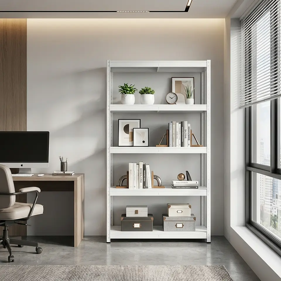 Estante Metálico 180x90x40 Blanco bandeja metálica - 5 niveles  7