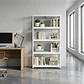 Estante Metálico 180x90x40 Blanco bandeja metálica - 5 niveles  - Miniatura 10