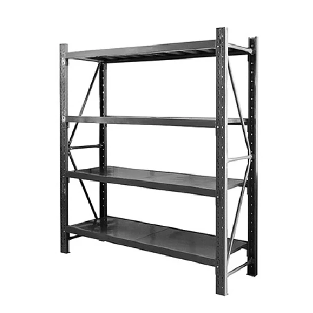 Rack Estante Metálico 200x50x200 - 600kg - Negro 
