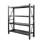 Rack Estante Metálico 200x50x200 - 600kg - Negro - Miniatura 2