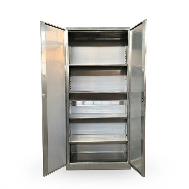 Estante Metálico Acero Inoxidable 185x87x40 cm - 2 Puertas 6