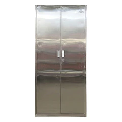 Estante Metálico Acero Inoxidable 185x87x40 cm - 2 Puertas