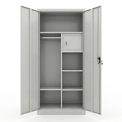 Estante Armario Metálico Cerrado 185x87x40 cm - Caja interior - 2 Puertas