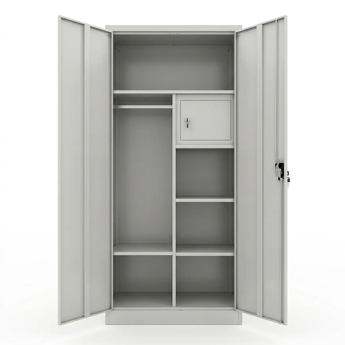 Estante Armario Metálico Cerrado 185x87x40 cm - Caja interior - 2 Puertas 1