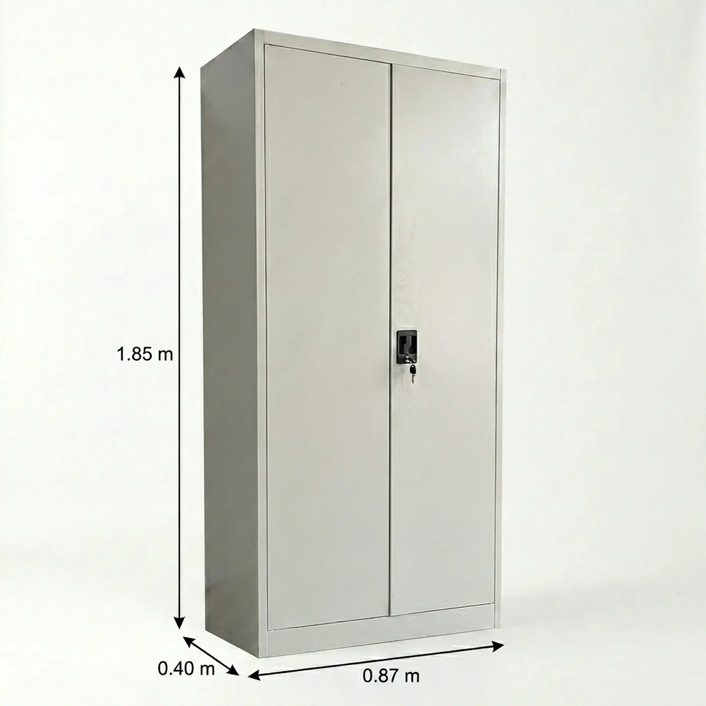 Estante Armario Metálico Cerrado 185x87x40 cm - 2 Puertas 16