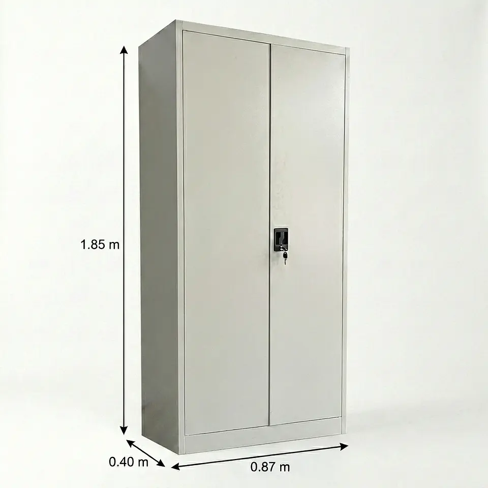 Estante Armario Metálico Cerrado 185x87x40 cm - 2 Puertas 16