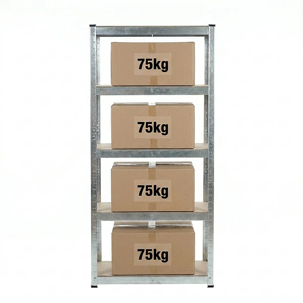 Estante Metálico 150x70x30 - 5 niveles - 300kg 7