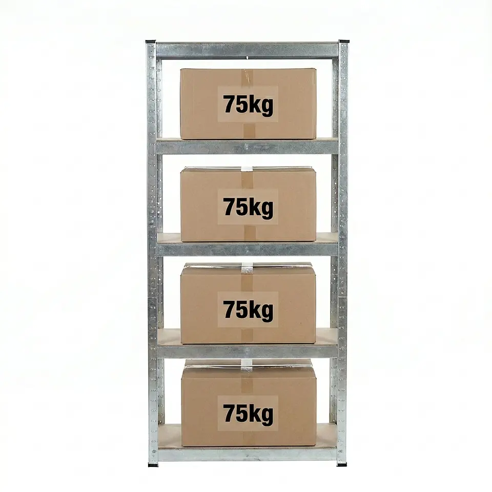 Estante Metálico 150x70x30 - 5 niveles - 300kg 7