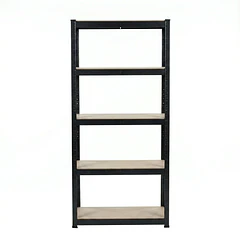 Estante Metálico Negro 150x70x30 - 5 niveles - 350kg