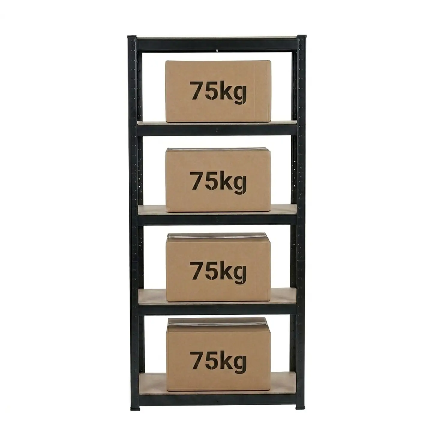 Estante Metálico Negro 150x70x30 - 5 niveles - 350kg 7