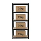 Estante Metálico Negro 150x70x30 - 5 niveles - 350kg - Miniatura 7