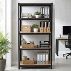 Estante Metálico 186x90x40 Negro - 5 niveles - 375kg 2