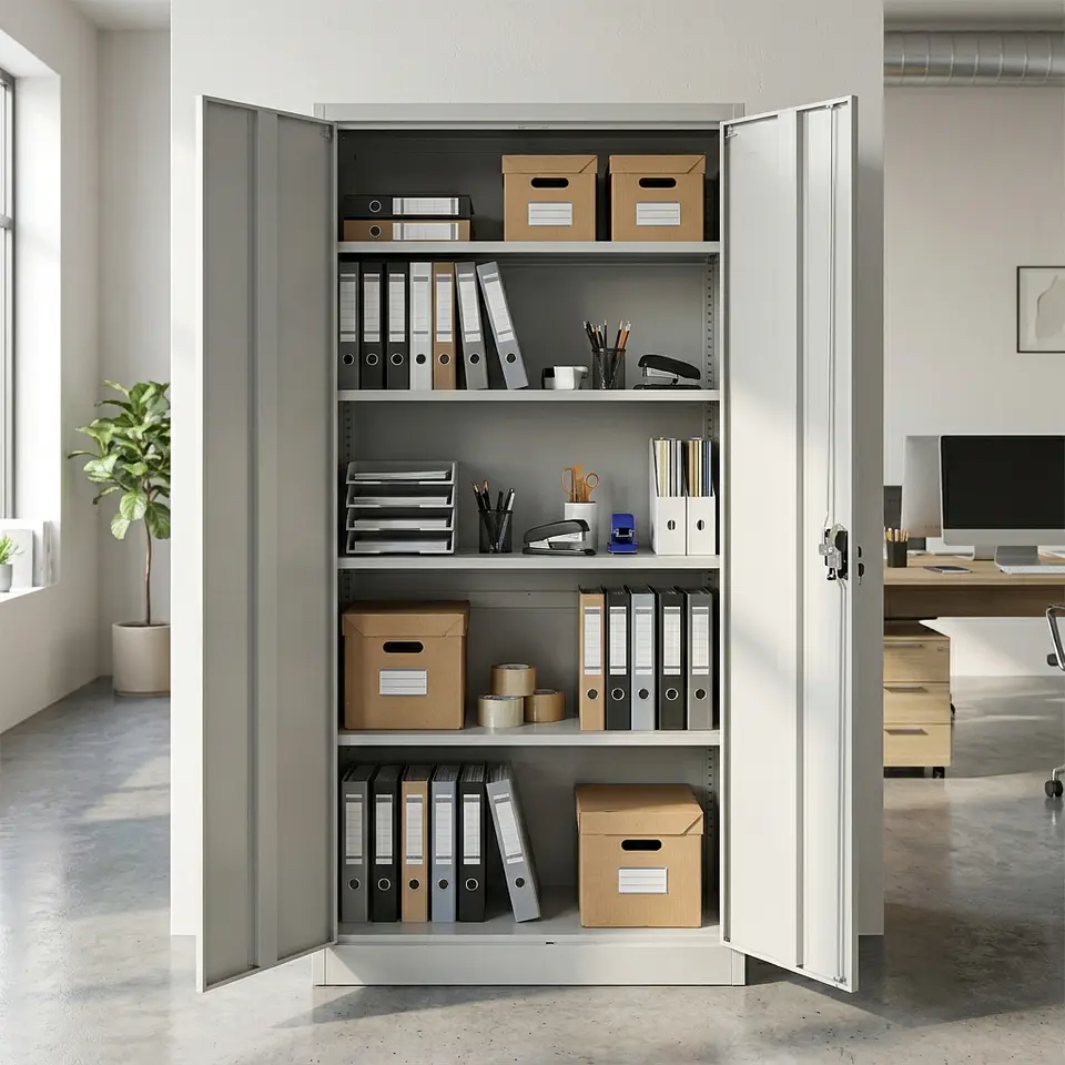 Estante Armario Metálico Cerrado 185x87x40 cm - 2 Puertas 3