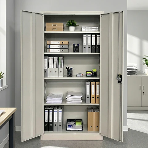 Estante Armario Metálico Cerrado 185x87x40 cm - 2 Puertas