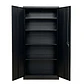 Estante Armario Metálico Negro 185x87x40 cm - 2 Puertas - Miniatura 1