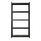 Estante Metálico 186x90x40 Negro - Bandeja melamina - 5 niveles  1