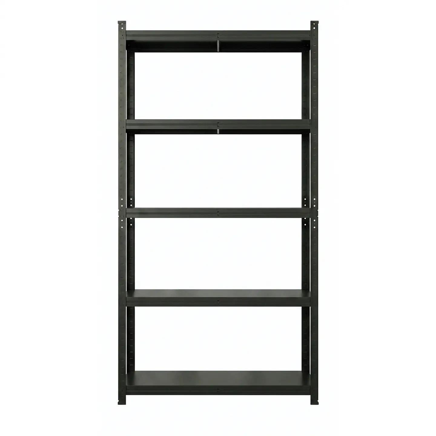 Estante Metálico 186x90x40 Negro - Bandeja melamina - 5 niveles  1